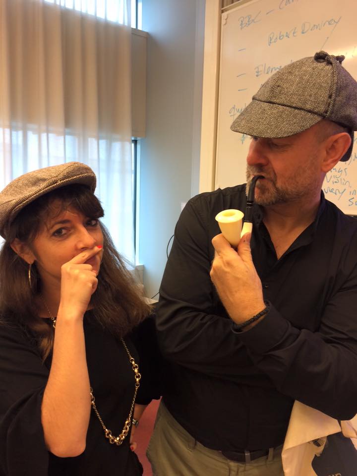 Preparing to introduce A Study in Sherlock to our students with Björn Sundmark